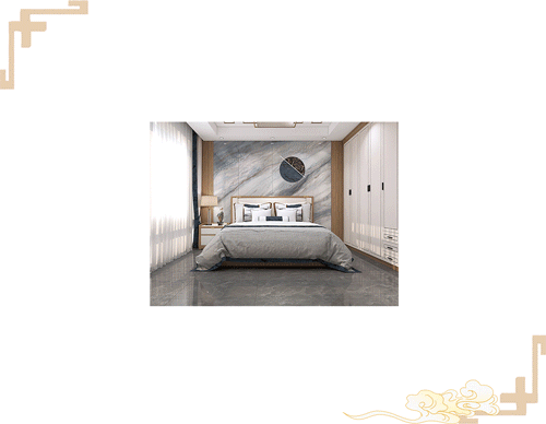 太阳城官网岩板新中式气概效果图