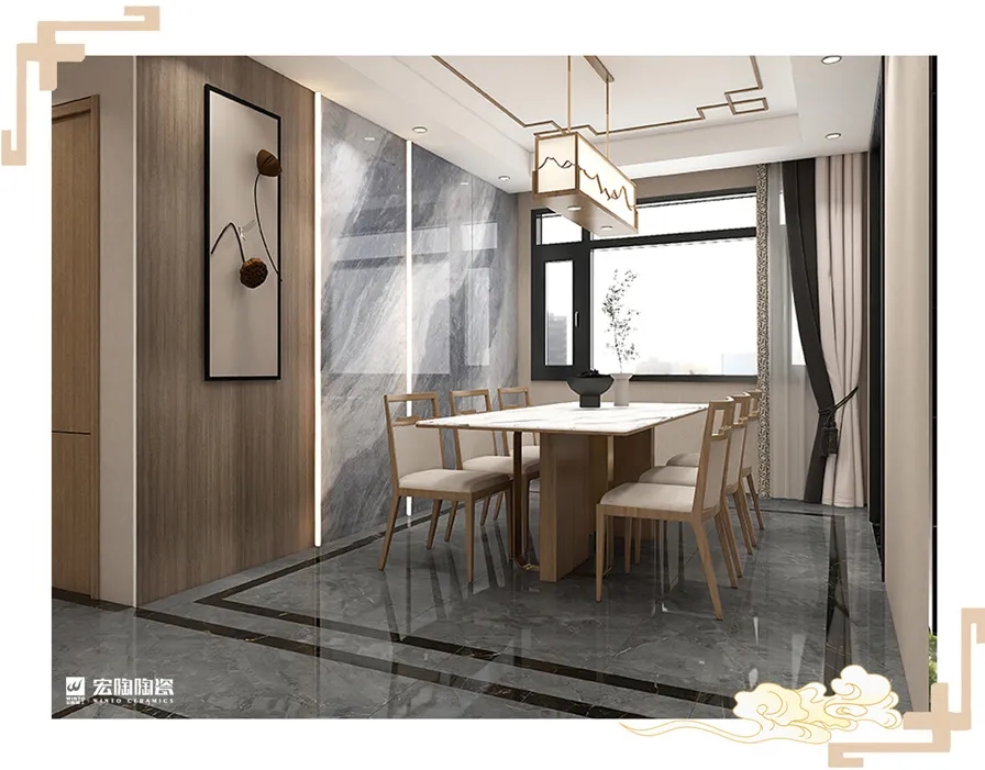 太阳城官网岩板6-TPEB2790A002ABCD+TPG80227厨房空间装修效果图