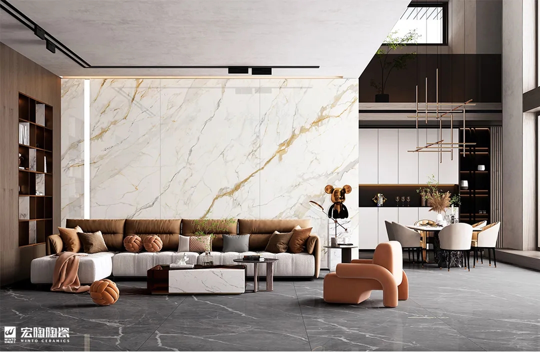 太阳城官网9-TPG2412A036ABC瓷砖1200×2400×9mm轻奢极简装修效果图