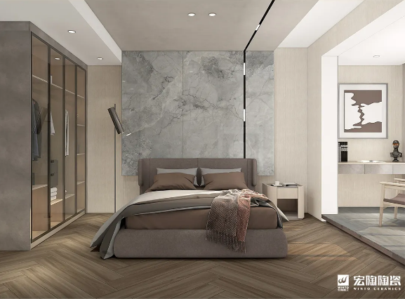 太阳城官网TCB1220007 乌木沉香 200x1200mm地砖效果图