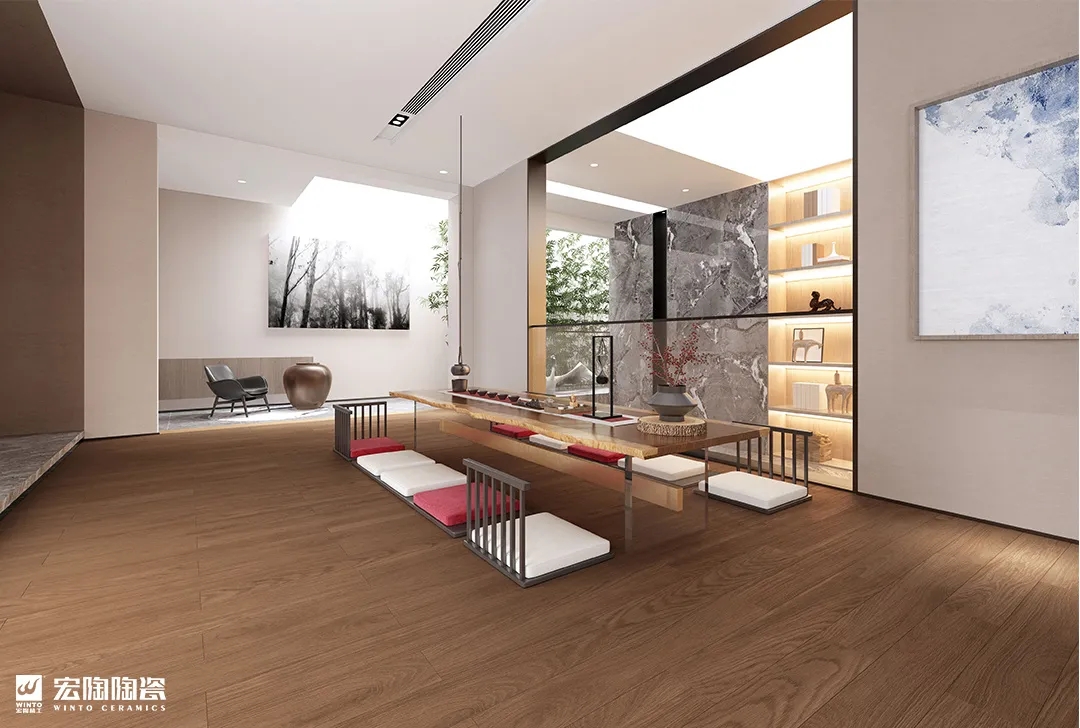 太阳城官网TCB1220009加州胡桃地砖装修效果图