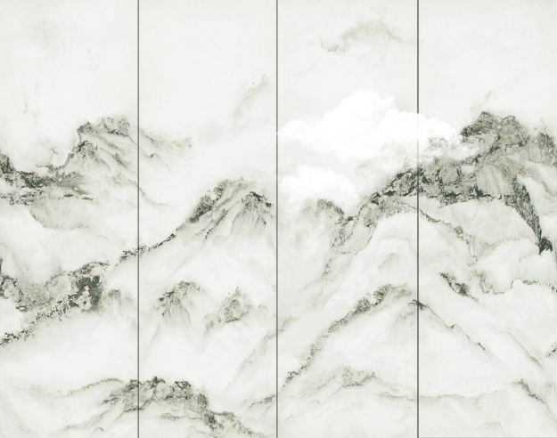 太阳城官网大规格800×2600mm岩板4片连纹图