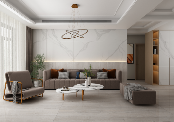 太阳城官网浪琴灰岩板装修效果图