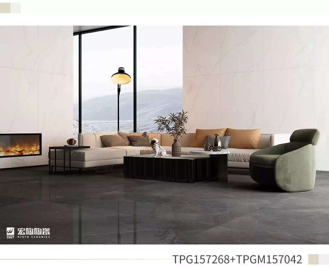 太阳城官网TPG157268和TPGM157042瓷砖地砖效果图