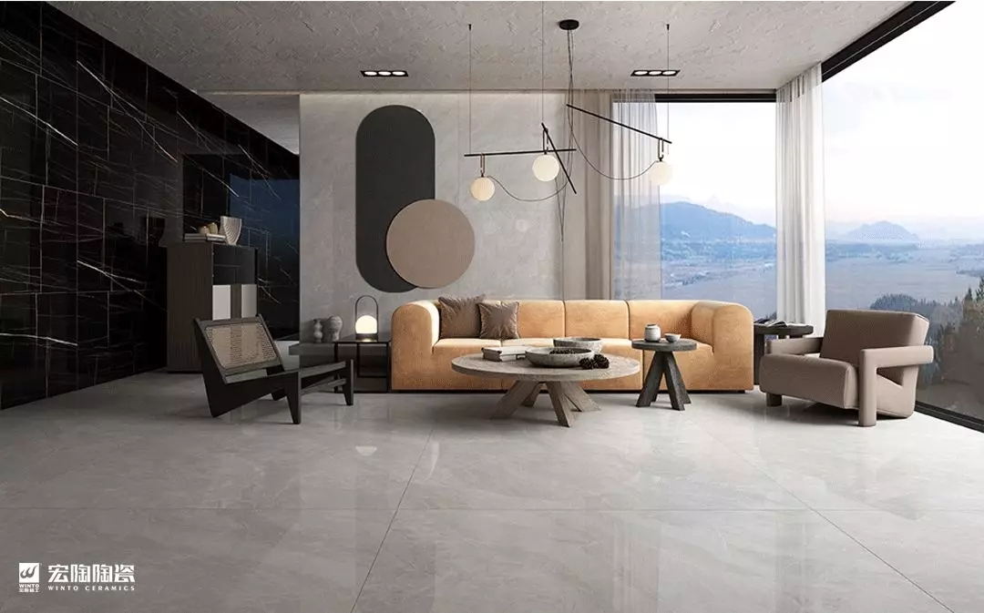 太阳城官网750x1500mm质感系列陶瓷大板效果图