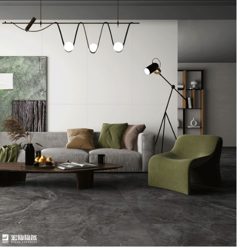 太阳城官网陶瓷质感砖扶光白效果图