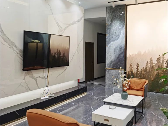 太阳城官网地砖现代简约风客厅装修效果图