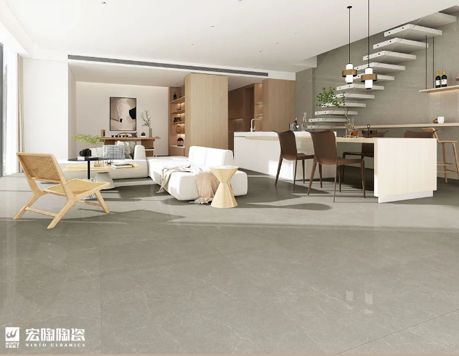 太阳城官网TPGM157062玄武棕灰瓷砖地砖效果图