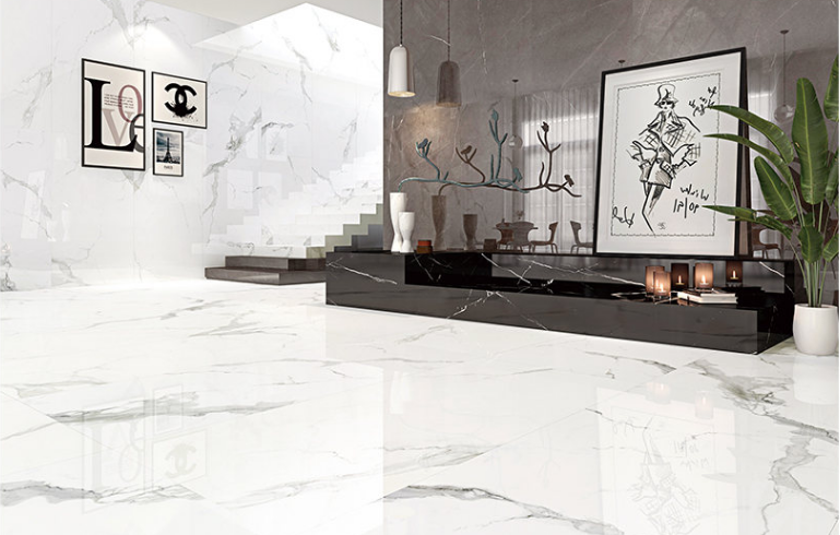 太阳城官网陶瓷大板客厅效果图