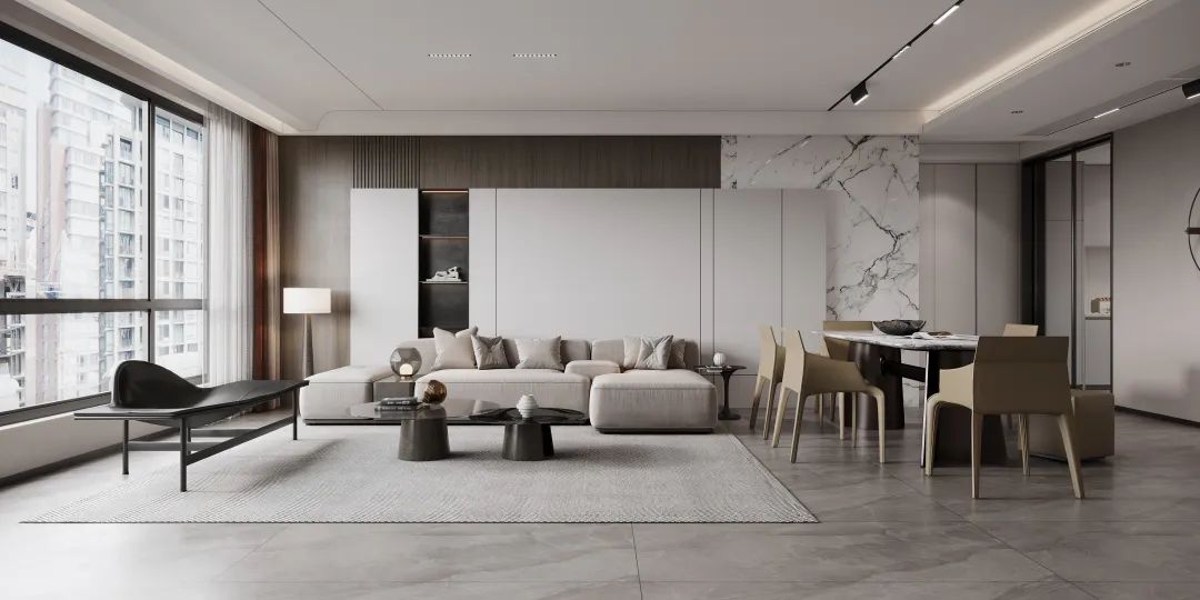 太阳城官网质感砖客厅装修效果图