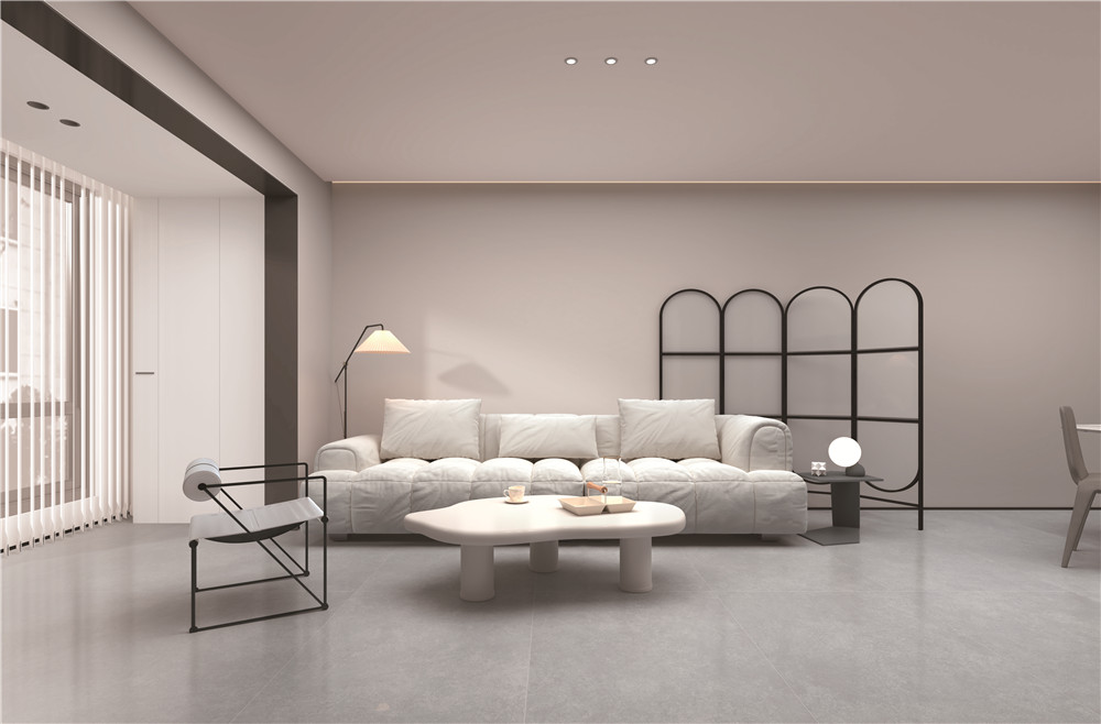 太阳城官网质感砖客厅效果图